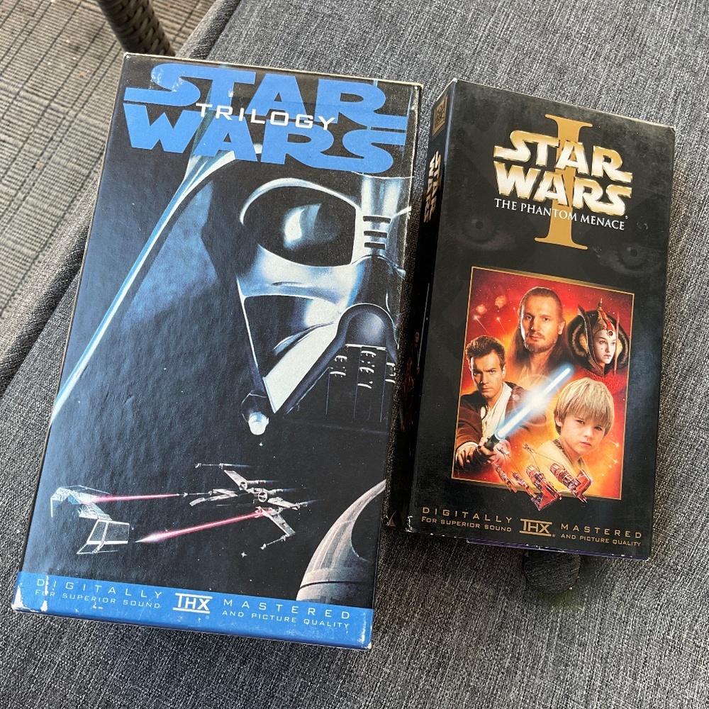 ⭐️ STAR WARS - VHS copies of original trilogy and Episode I